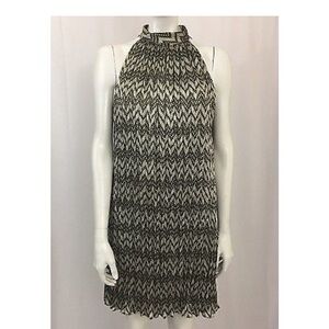 Antonio Melani Gray Sleeveless Pleated Dress Sz 8